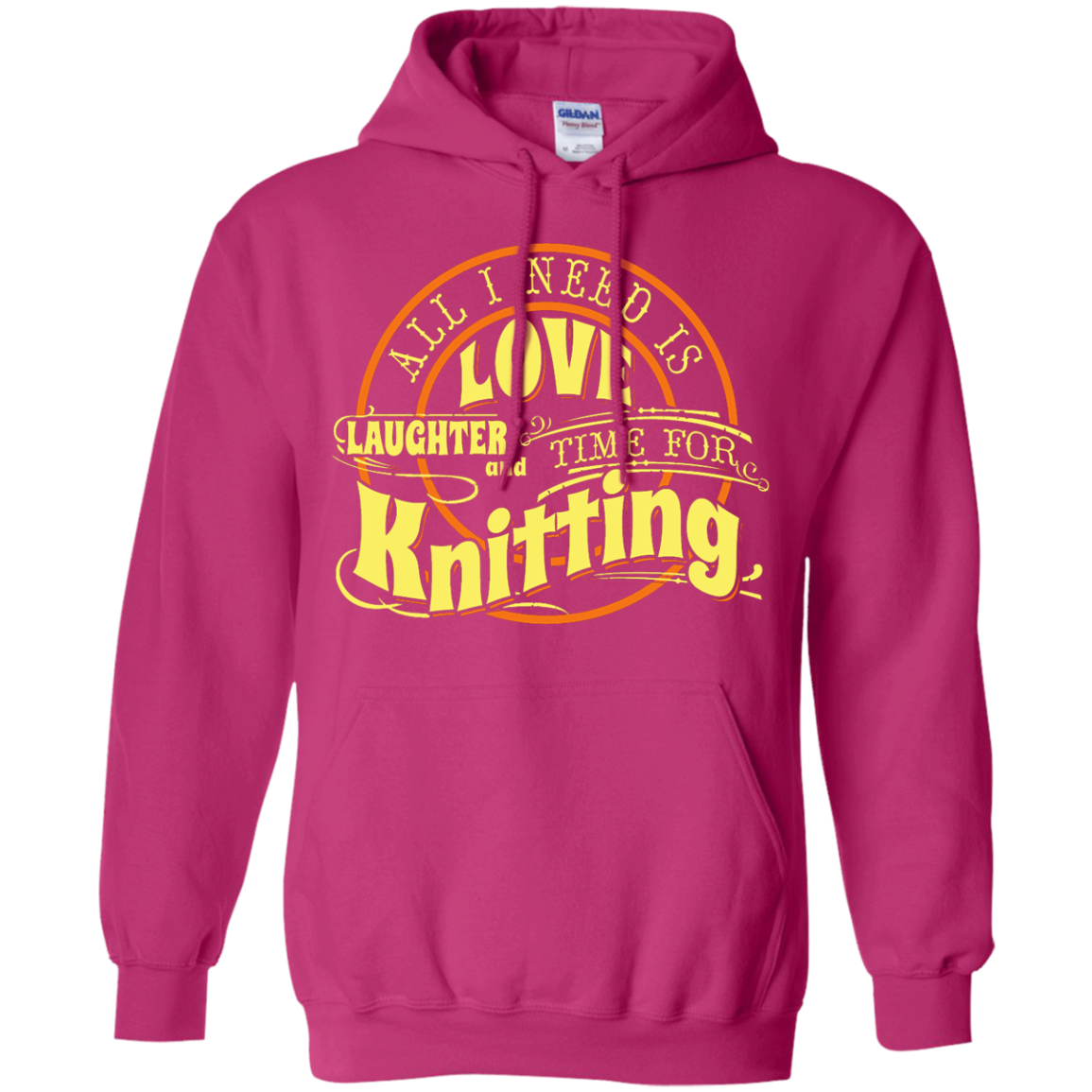 Time for Knitting (yellow) Pullover Hoodies - Crafter4Life - 5