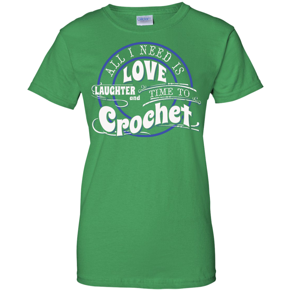 Time to Crochet Ladies Custom 100% Cotton T-Shirt - Crafter4Life - 9