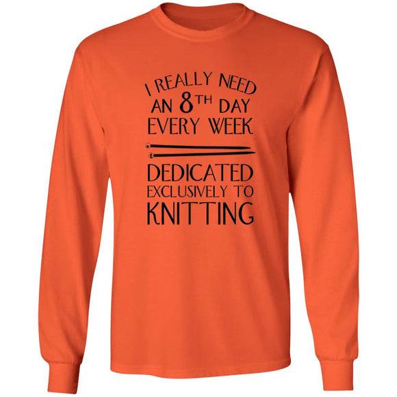 8th Day Knitting Long Sleeve T-Shirt