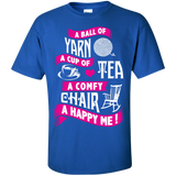 A Ball of Yarn, A Happy Me Custom Ultra Cotton T-Shirt - Crafter4Life - 10