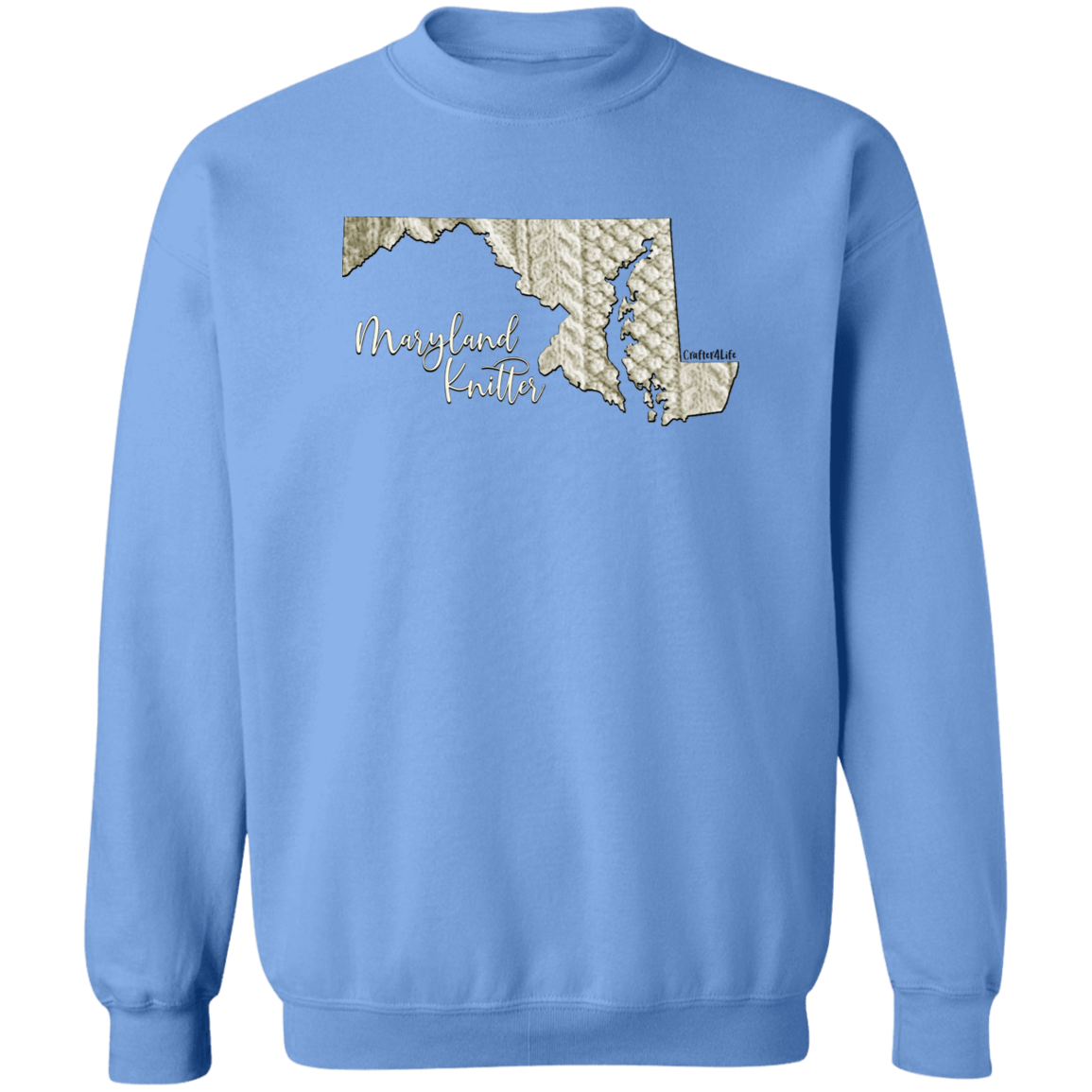 Maryland Knitter Crewneck Pullover Sweatshirt