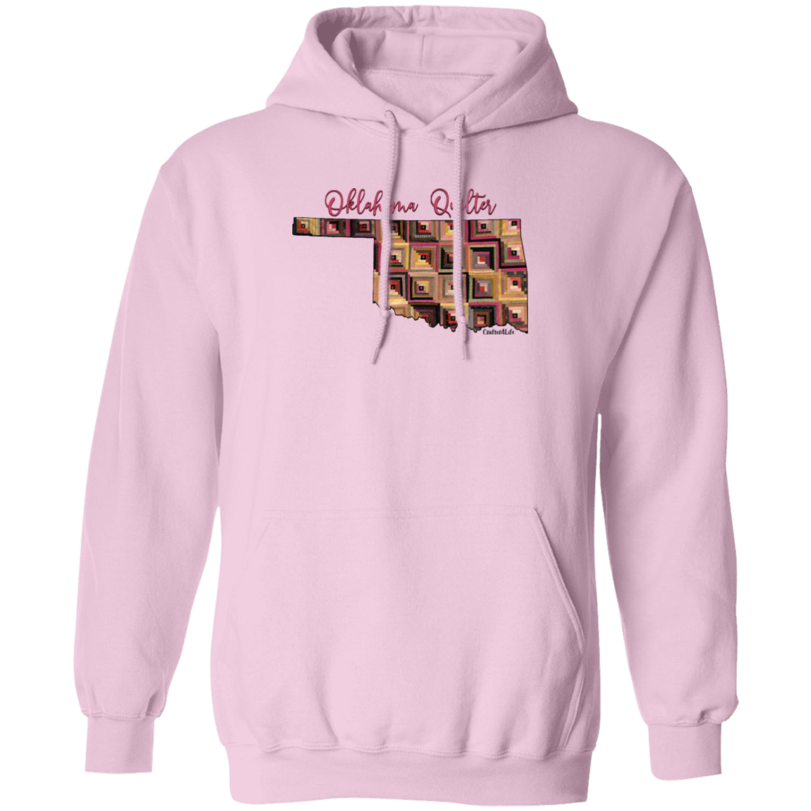 Oklahoma Quilter Pullover Hoodie, Gift for Quilting Friends and Family