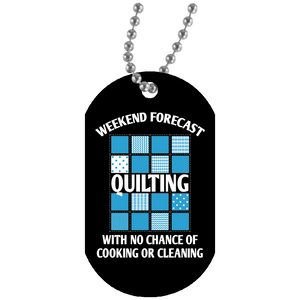 Weekend Forecast Quilting Dog Tag Pendant
