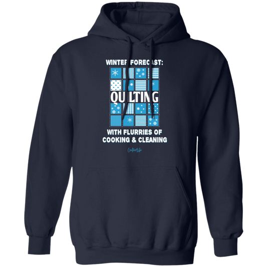 Winter Forecast Quilting Flurries Pullover Hoodie
