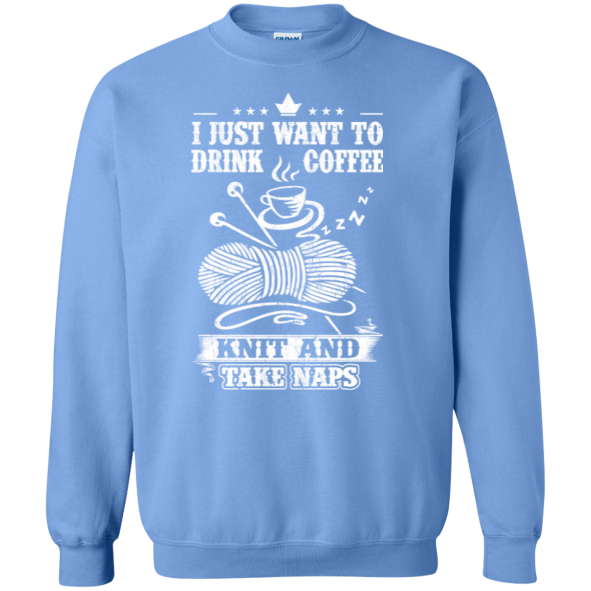 Coffee-Knit-Nap Crewneck Sweatshirt - Crafter4Life - 12