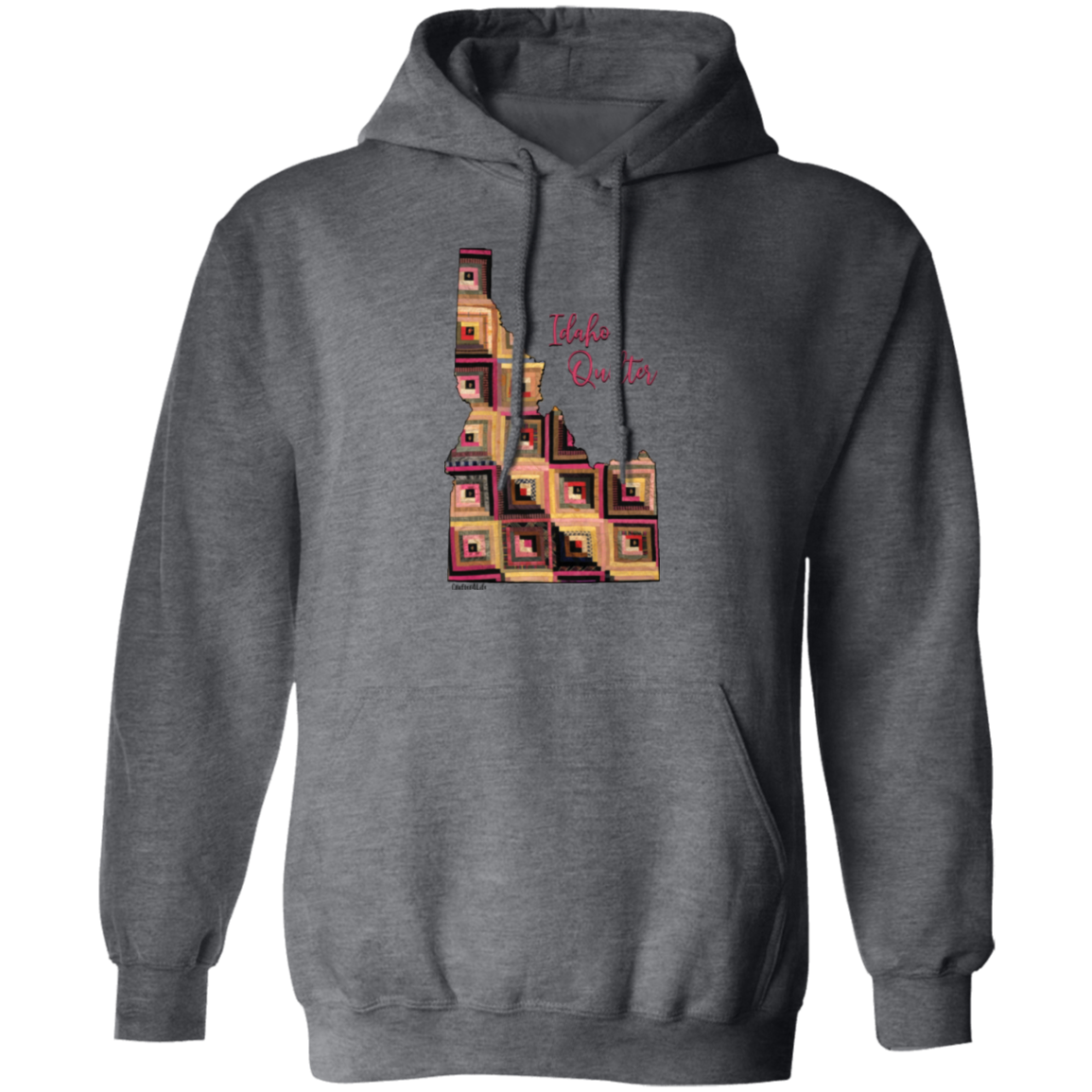 Idaho Quilter Pullover Hoodie, Gift for Quilting Friends and Family