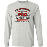 PhD in Knitting LS Ultra Cotton T-Shirt