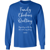 Family-Chickens-Quilting LS Ultra Cotton T-Shirt