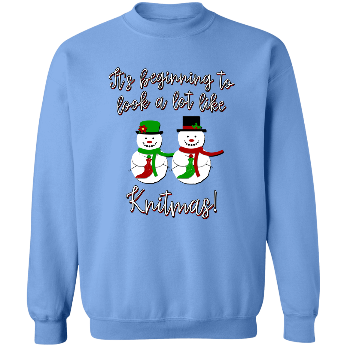 Knitmas Snow Couple Sweatshirt
