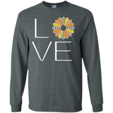 LOVE Quilting (Fall Colors) Long Sleeve Ultra Cotton T-Shirt - Crafter4Life - 6