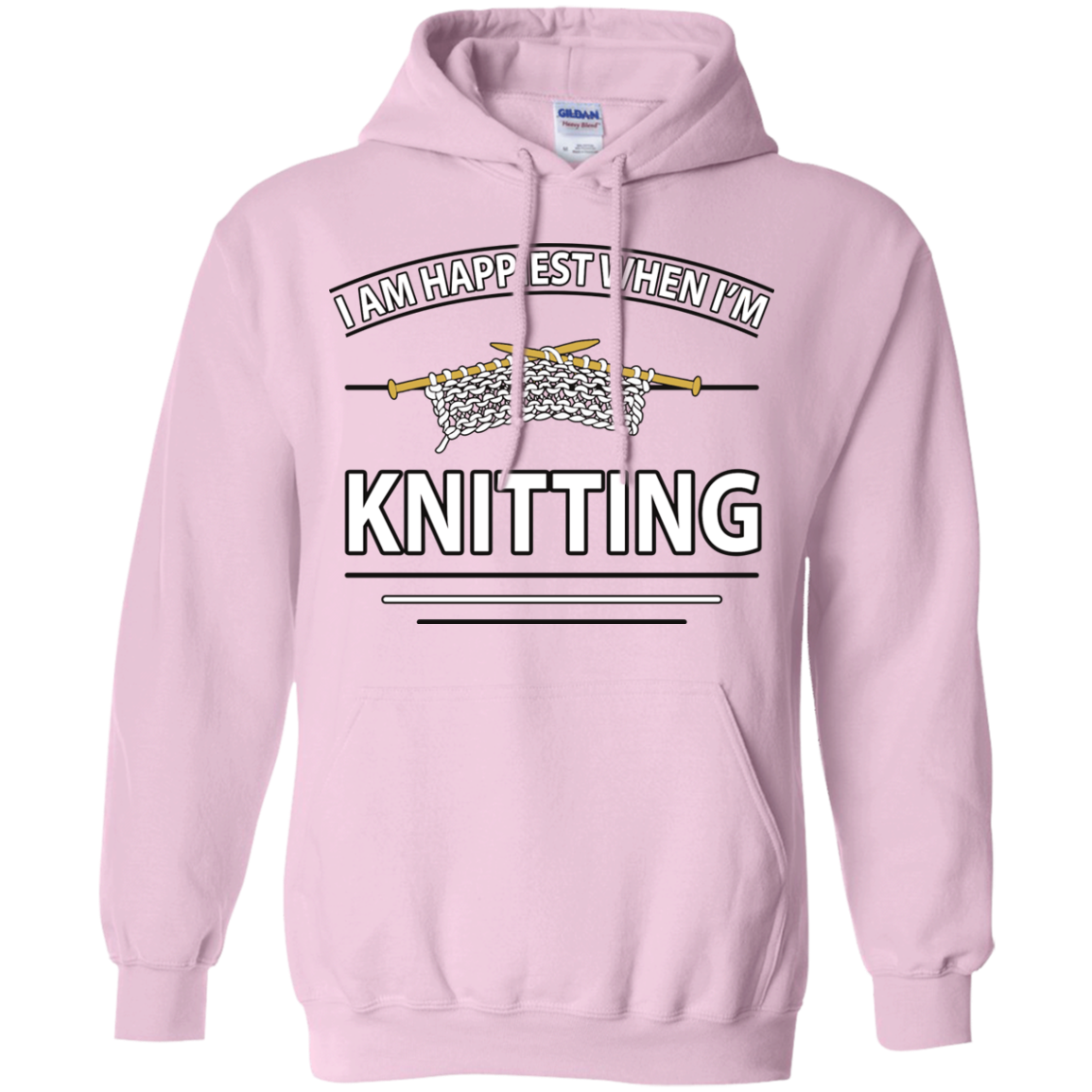 I Am Happiest When I'm Knitting Pullover Hoodies - Crafter4Life - 10