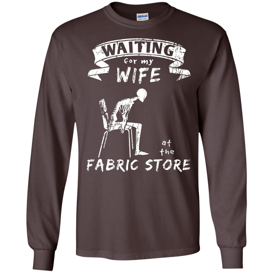 Waiting at the Fabric Store Long Sleeve T-Shirts - Crafter4Life - 3