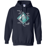 Make a Quilt (turquoise) Pullover Hoodies - Crafter4Life - 3