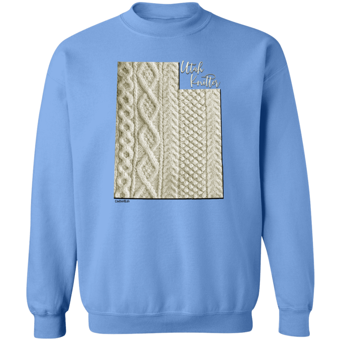 Utah Knitter Crewneck Pullover Sweatshirt