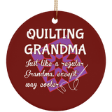 Quilting Grandma Ornaments