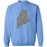 Maine Crocheter Crewneck Pullover Sweatshirt