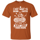 Coffee-Knit-Nap Custom Ultra Cotton T-Shirt - Crafter4Life - 1