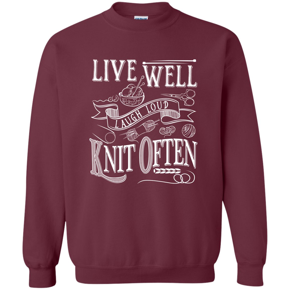 Knit Often Crewneck Pullover Sweatshirt