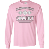 I Am Happiest When I Crochet Long Sleeve Ultra Cotton T-shirt - Crafter4Life - 12