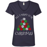 All I Want for Christmas is Yarn Ladies V-Neck Tee
