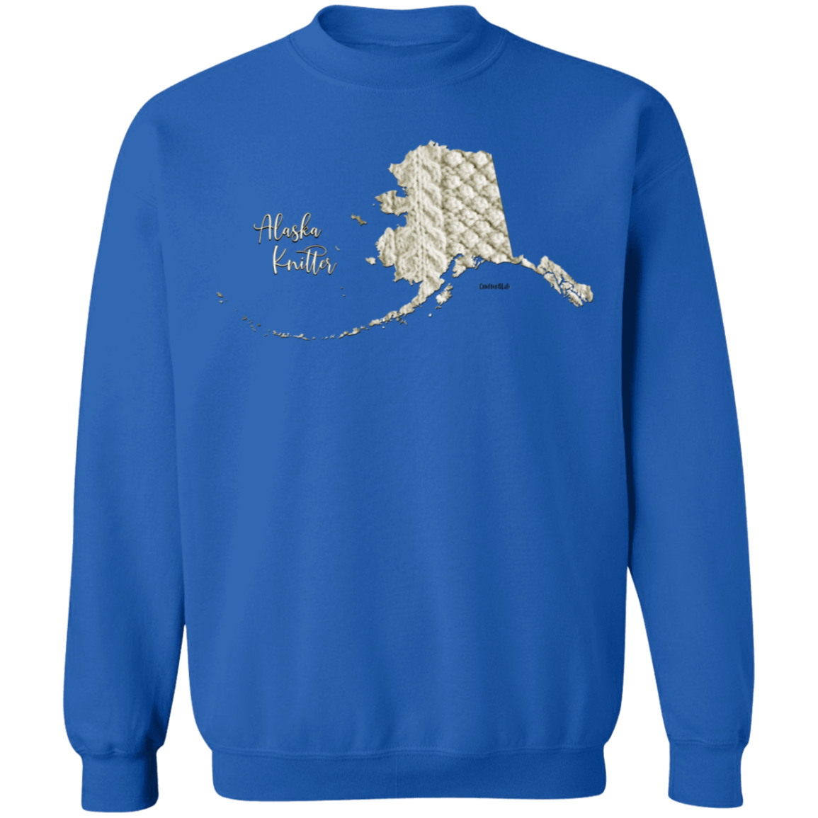 Alaska Knitter Crewneck Pullover Sweatshirt