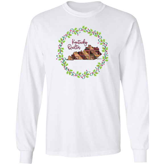 Kentucky Quilter Christmas LS Ultra Cotton T-Shirt