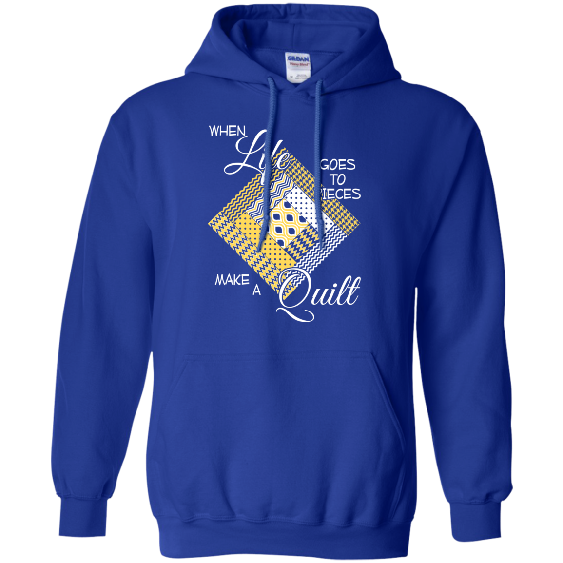 Make a Quilt (yellow) Pullover Hoodies - Crafter4Life - 12