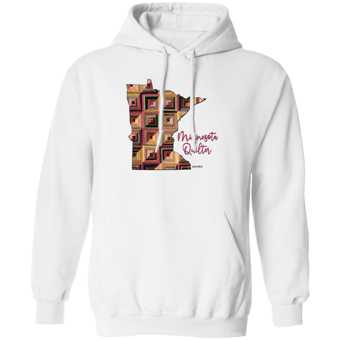 Minnesota Quilter Pullover Hoodie, Gift for Quilting Friends and Family