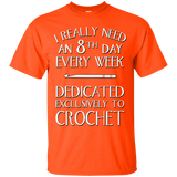 8th Day Crochet Custom Ultra Cotton T-Shirt - Crafter4Life - 4