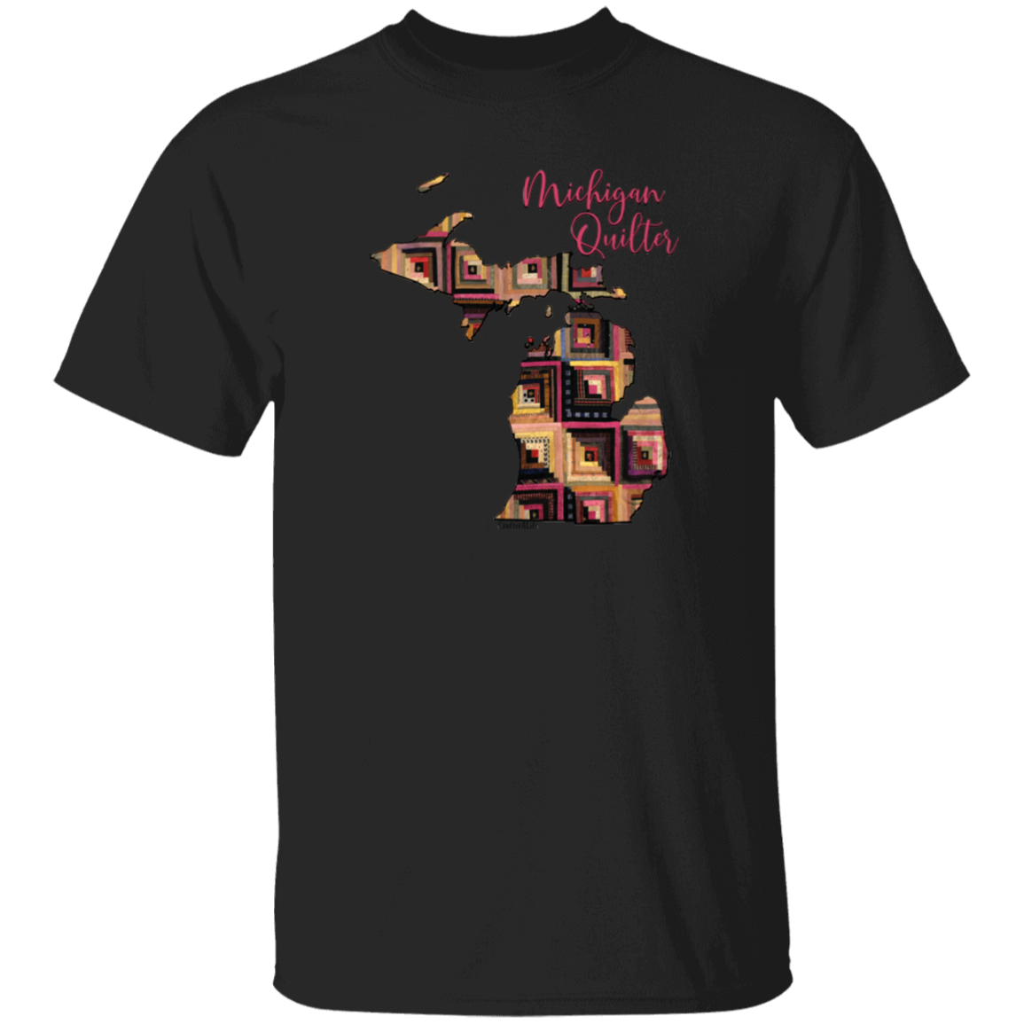 Michigan Quilter T-Shirt, Gift for Quilting Friends and Family