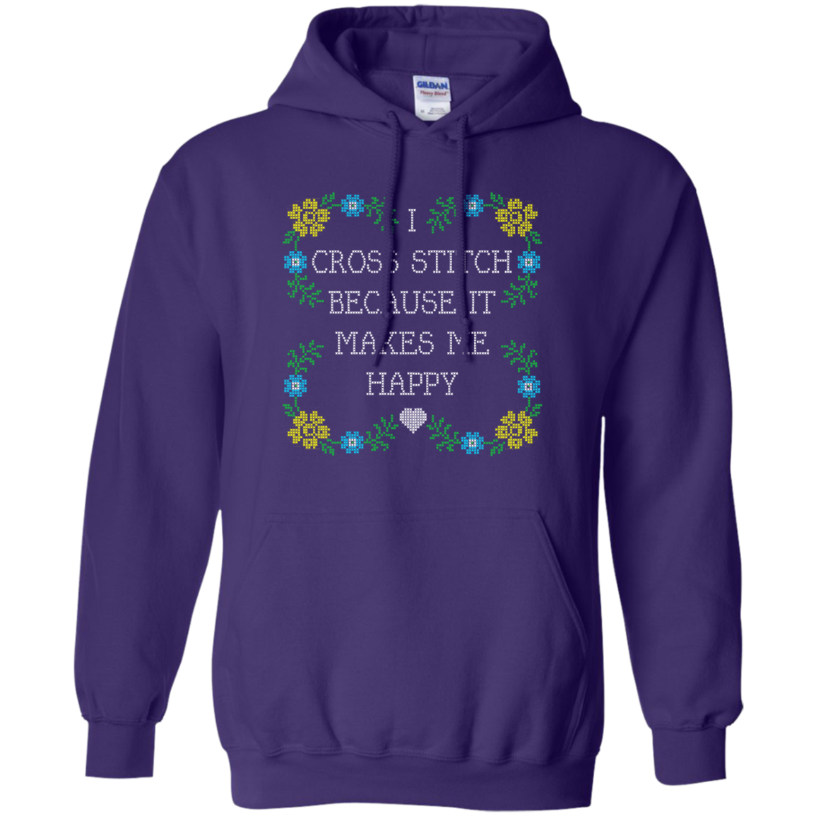 I Cross Stitch Because It Makes Me Happy Pullover Hoodies - Crafter4Life - 10