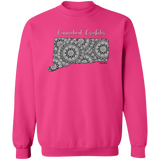 Connecticut Crocheter Crewneck Pullover Sweatshirt