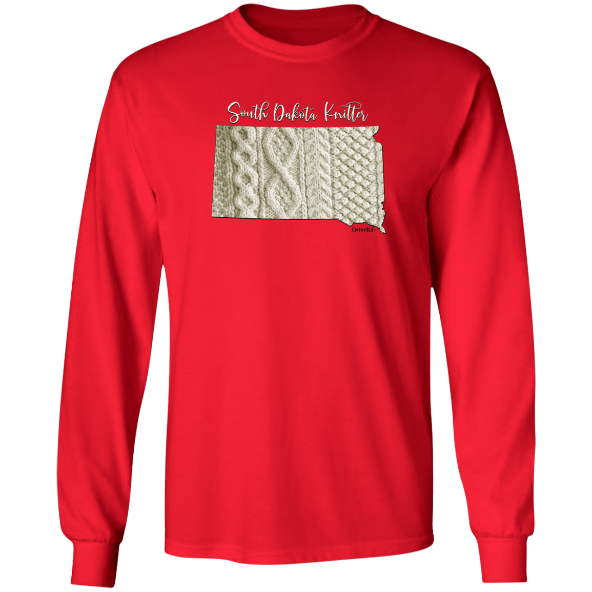 South Dakota Knitter LS Ultra Cotton T-Shirt