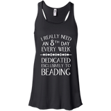 8th Day For Beading Flowy Racerback Tank