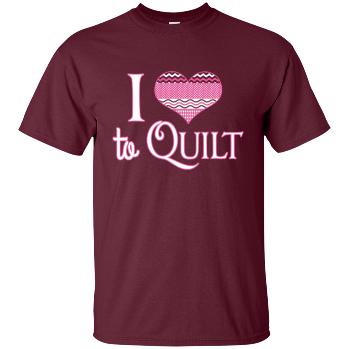 I Heart to Quilt Custom Ultra Cotton T-Shirt - Crafter4Life - 1