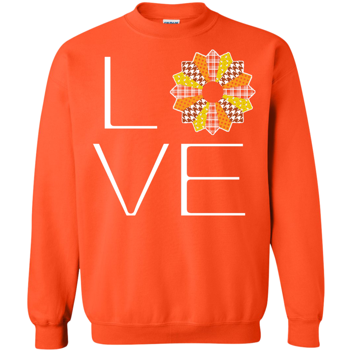 LOVE Quilting (Fall Colors) Crewneck Sweatshirts - Crafter4Life - 4