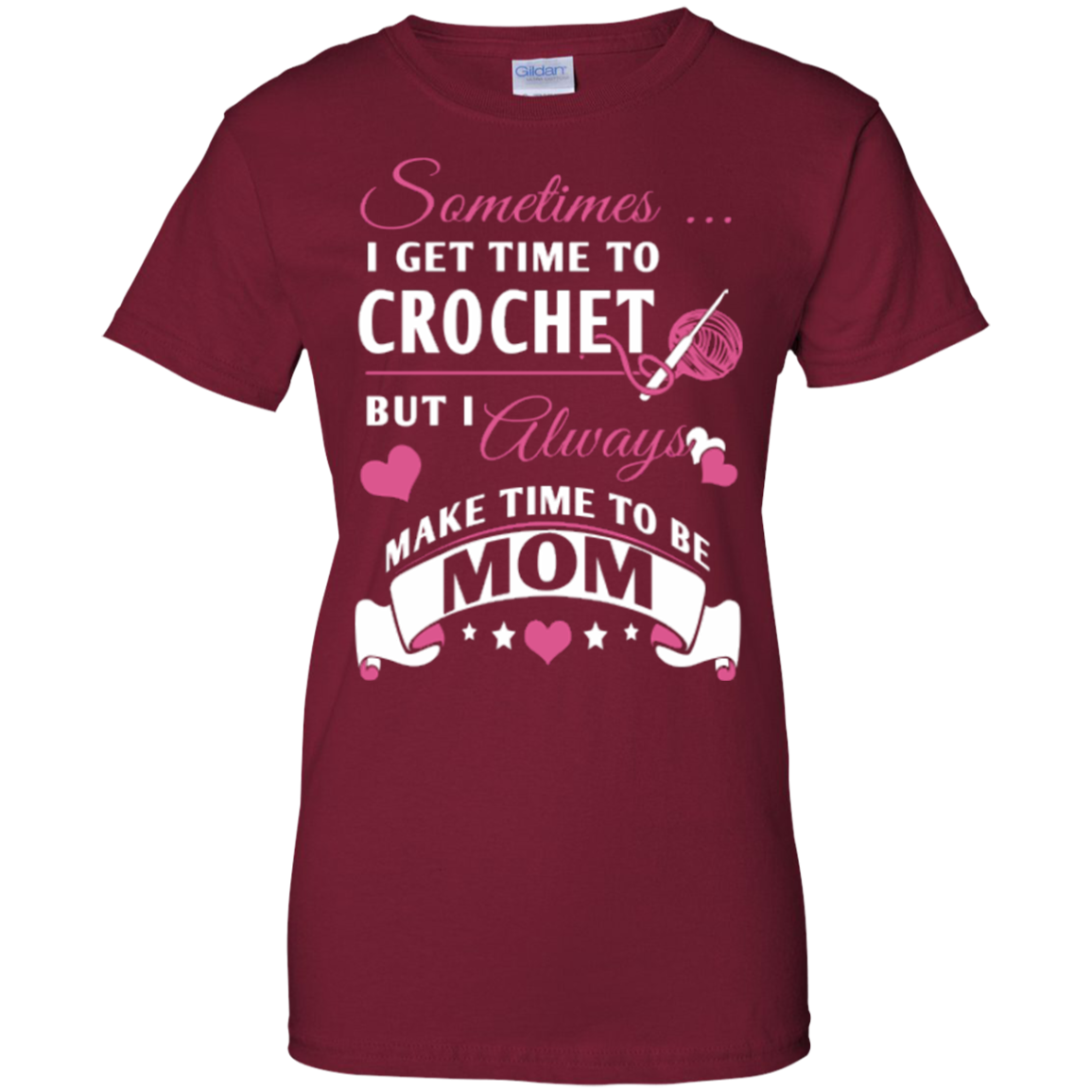 Crochet Mom Ladies Custom 100% Cotton T-Shirt - Crafter4Life - 3