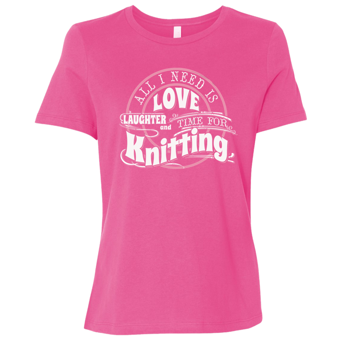 Time for Knitting Ladies Relaxed Jersey Short-Sleeve T-Shirt