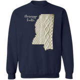 Mississippi Knitter Crewneck Pullover Sweatshirt