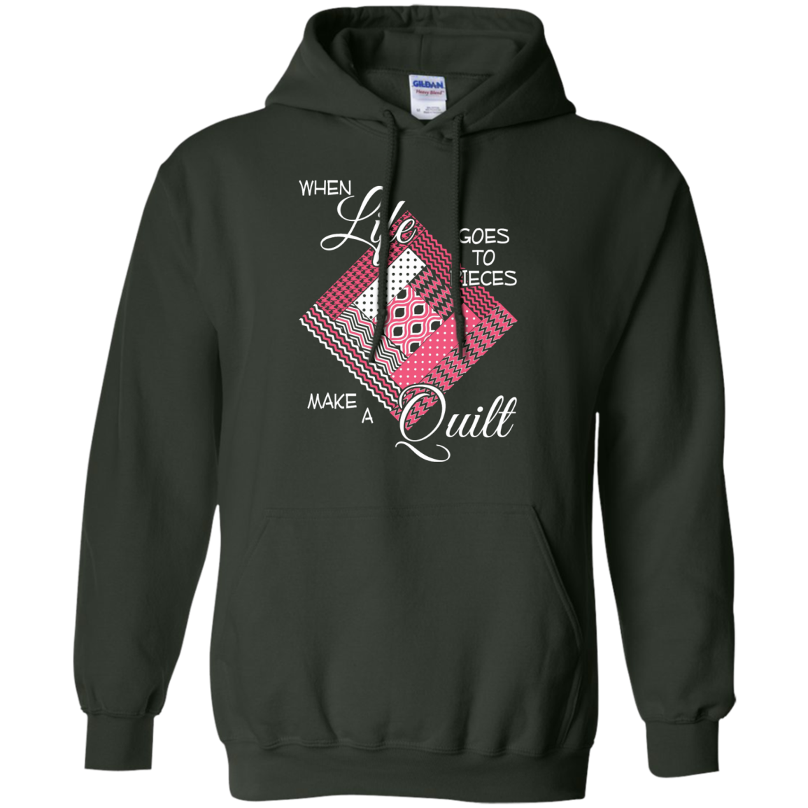 Make a Quilt (pink) Pullover Hoodies - Crafter4Life - 6