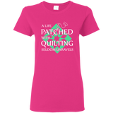 Quilting Seldom Unravels Ladies' T-Shirt