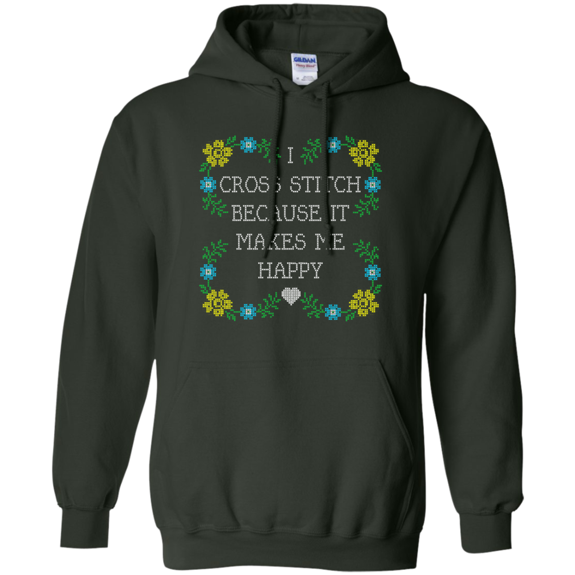 I Cross Stitch Because It Makes Me Happy Pullover Hoodies - Crafter4Life - 7
