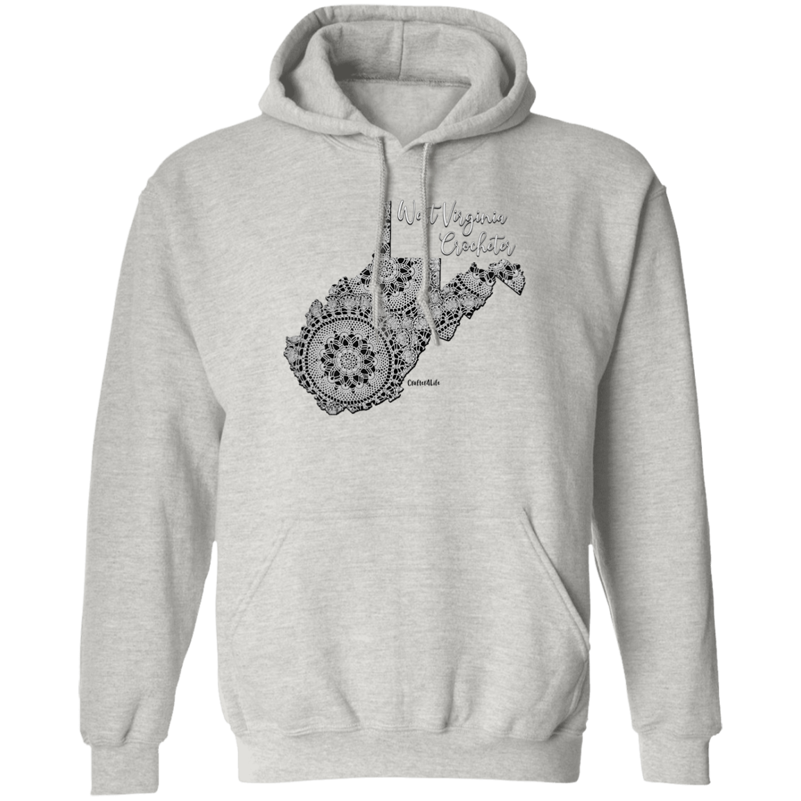 West Virginia Crocheter Pullover Hoodie