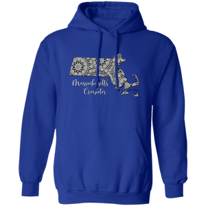Massachusetts Crocheter Pullover Hoodie