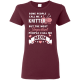 Knitter Mom Ladies' Cotton T-Shirt