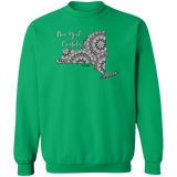 New York Crocheter Crewneck Pullover Sweatshirt