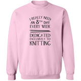 8th Day Knitting Sweatshirt