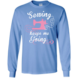 Sewing Keeps Me Going Long Sleeve Ultra Cotton T-Shirt - Crafter4Life - 3