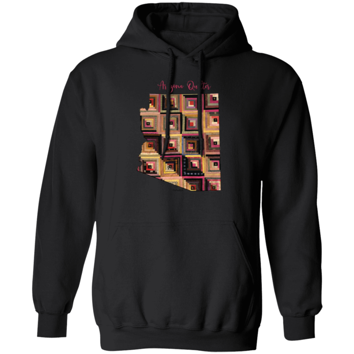 Arizona Quilter Pullover Hoodie, Gift for Quilting Friends and Family