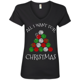 All I Want for Christmas is Yarn Ladies V-Neck Tee
